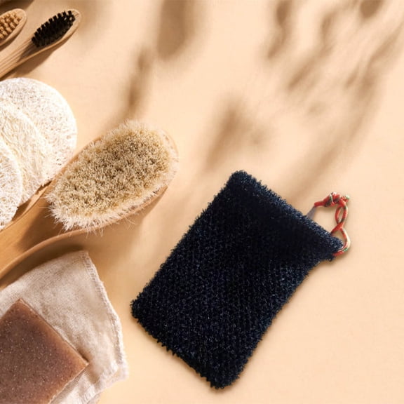 Soap Saver Pouch,Body Scrubber Rough Sponge Exfoliator for Bath or Shower Soap Net, Foaming and Drying The Soap, Massage, Peeling