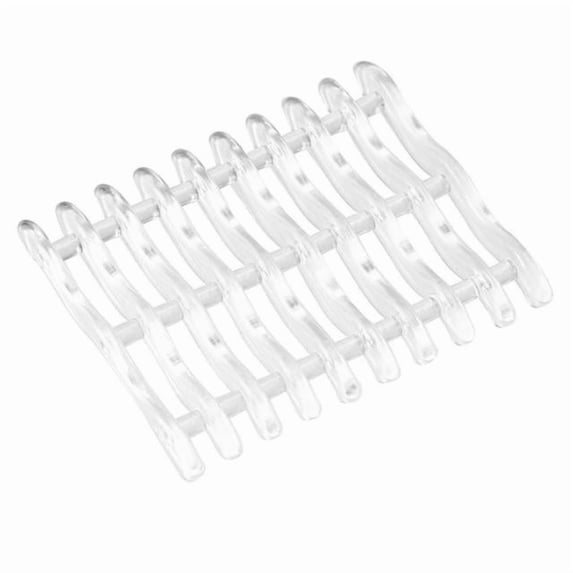 InterDesign 29900 3.25 x 3.75 in. Clear Plastic Wave Soap Saver Dish