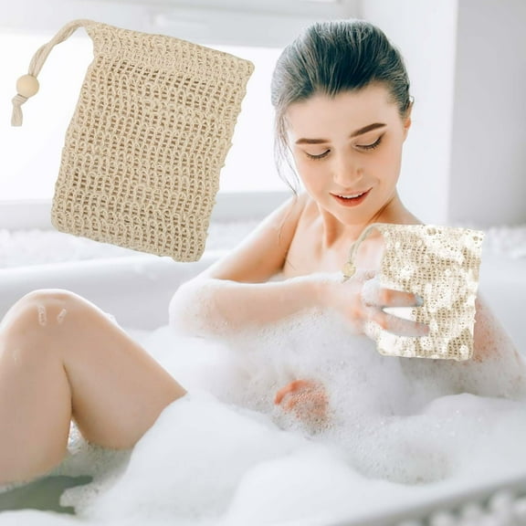 Soap Savers for Bar Soap Exfoliating Net Mesh for Shower Holder Mesh Foaming bag for Bath and Shower(5.9 x 4.7 In)