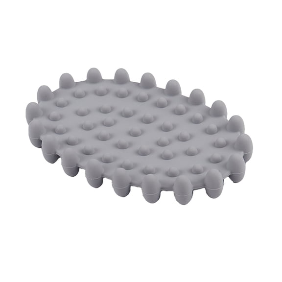 Soap Storage Rack - Durable Plastic Soap Holder for Shower & Kitchen - Easy Clean, Non - Slip Design to Keep Soap Dry & Countertops Organized,Gray