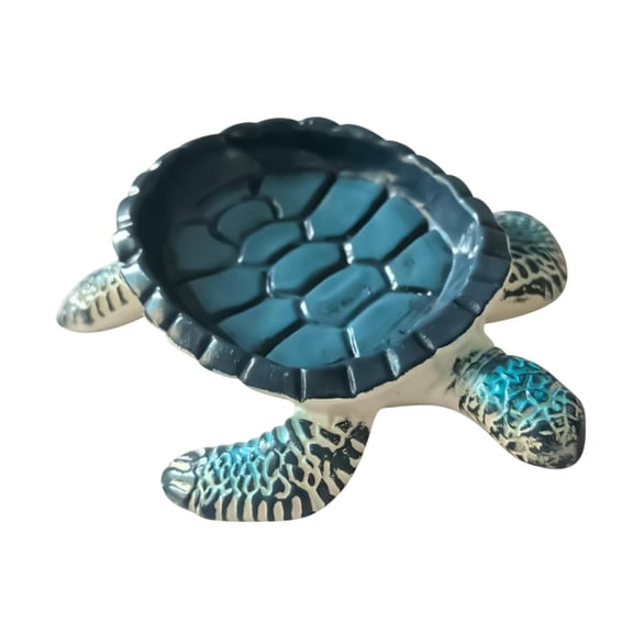 Soap Tray Turtle Holder Case Self Draining Resin Design for Bathroom Sink Kitchen or Hotel Use