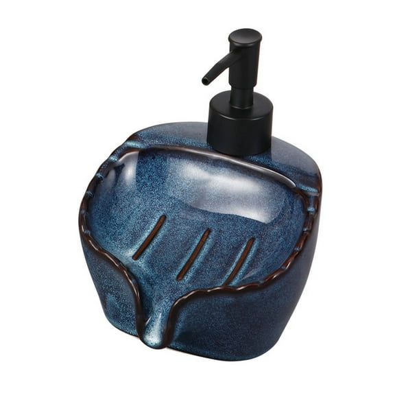 Soap bottle, soap dispenser bottle with pump, ceramic soap bottle with dual use, soap bottle, suitable for families and hotels liquid soap