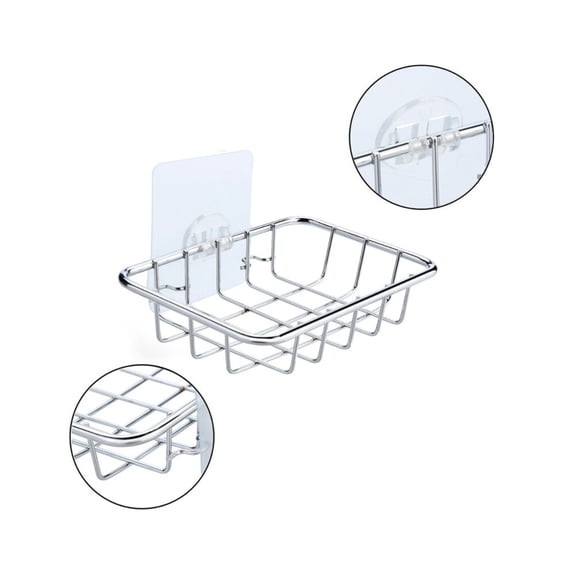 Soap holder Stainless Steel Soap Shelf Traceless Supporting Rack for Shower Room Bathroom Home
