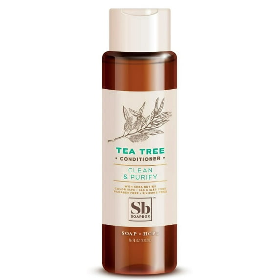 Soapbox Clean & Purify Tea Tree Conditioner, 16 fl oz (Pack of 24)
