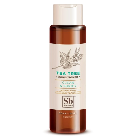 Soapbox Clean & Purify Tea Tree Conditioner, 16 fl oz (Pack of 6)
