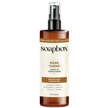 Soapbox Mane Tamer Leave-in Conditioner Spray, Frizz Control, Hydrate, Shine