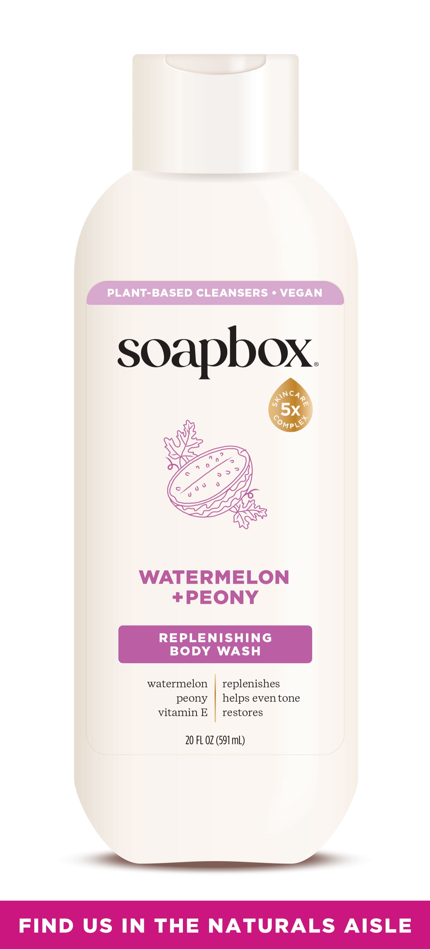 Soapbox Moisture Multiplying Body Wash for Women & Men, All Skin