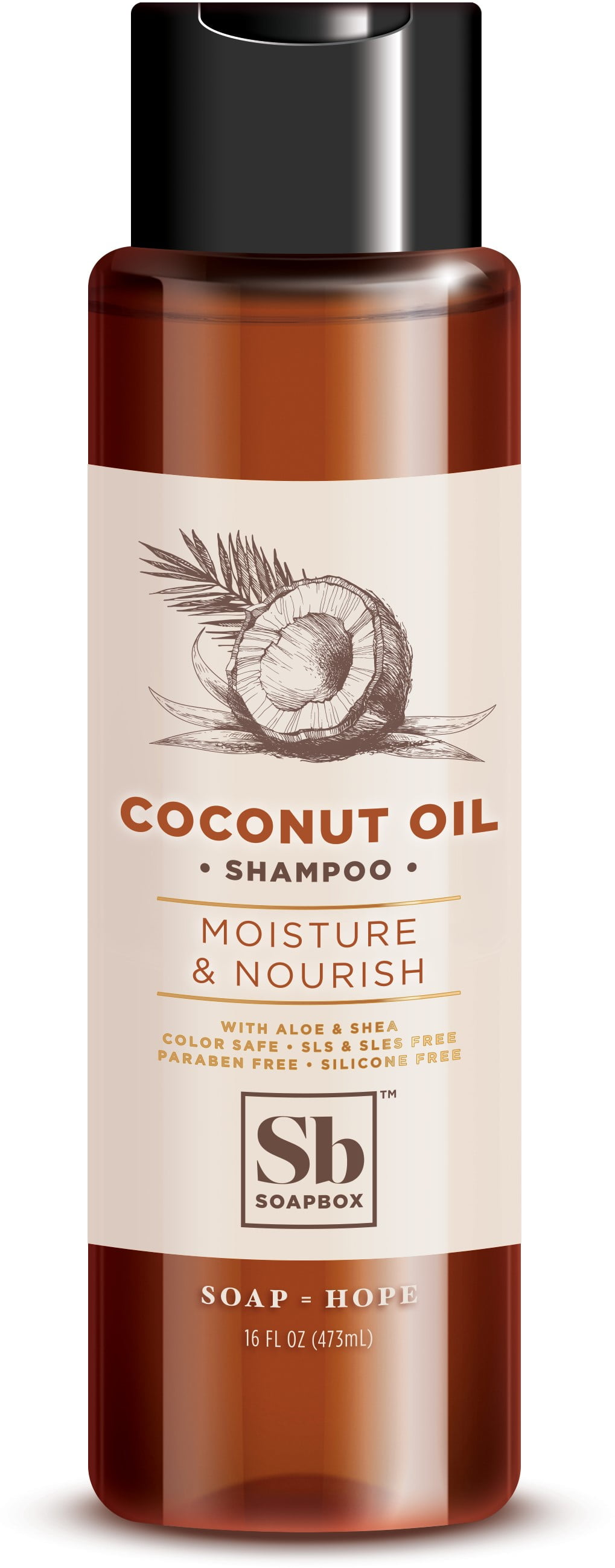 Soapbox Shampoo - Coconut Oil - 16 oz. (Pack of 2)