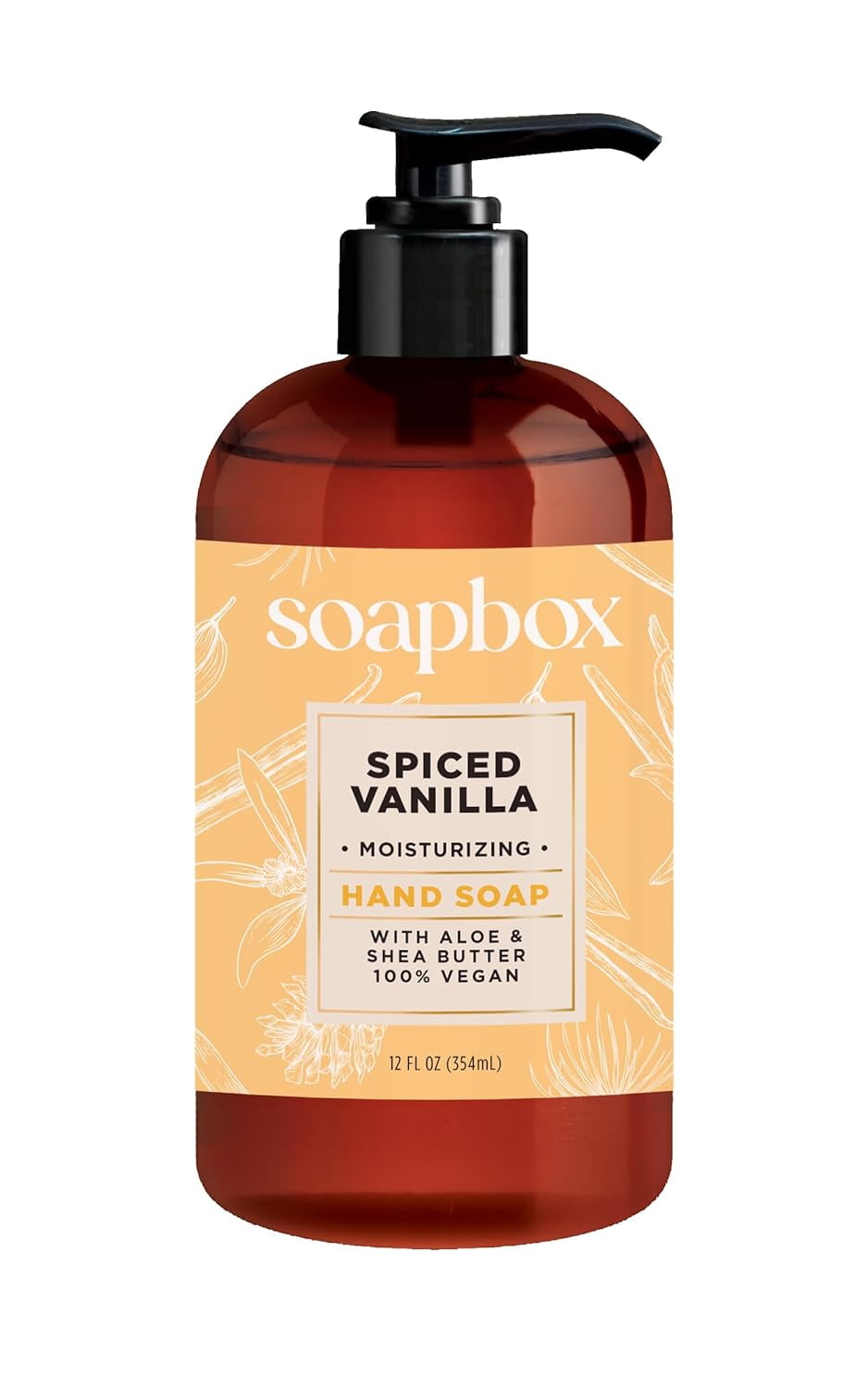 Soapbox Spiced Vanilla and Frosted Pomegranate Liquid Hand Soaps, 12 Fl Oz (Pack of 4)