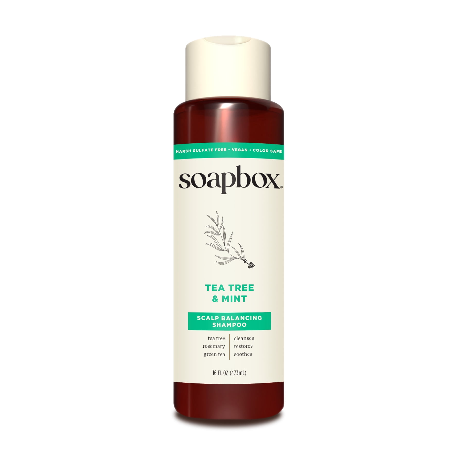 Soapbox Tea Tree Clean & Purify Shampoo with Shea Butter, Hair