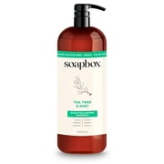 Soapbox Tea Tree Shampoo, Sulfate Free, Paraben Free, Silicone Free, Color Safe, and Vegan Hair Shampoo 33.8 Ounces