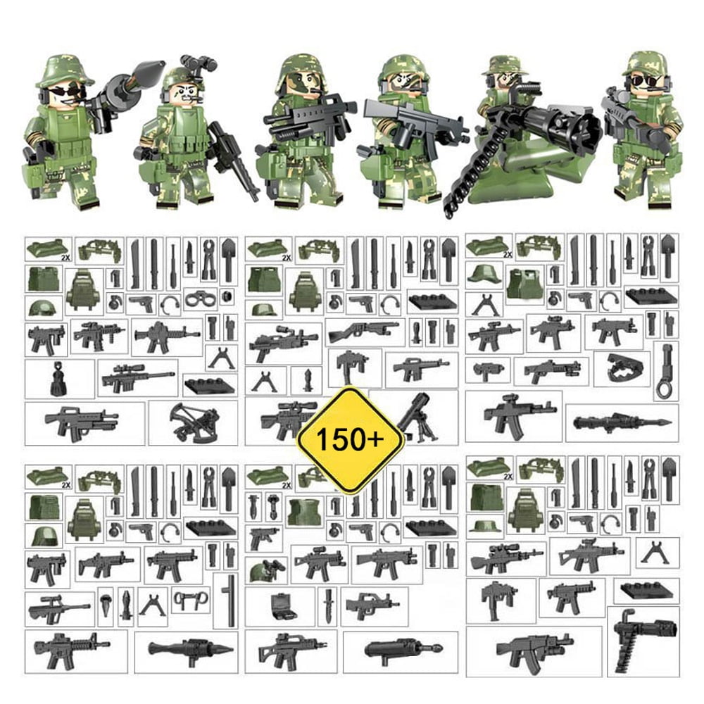 Lego SWAT Team Minifigures Men Figures Army Police Squad Military Figs YOU  PICK!