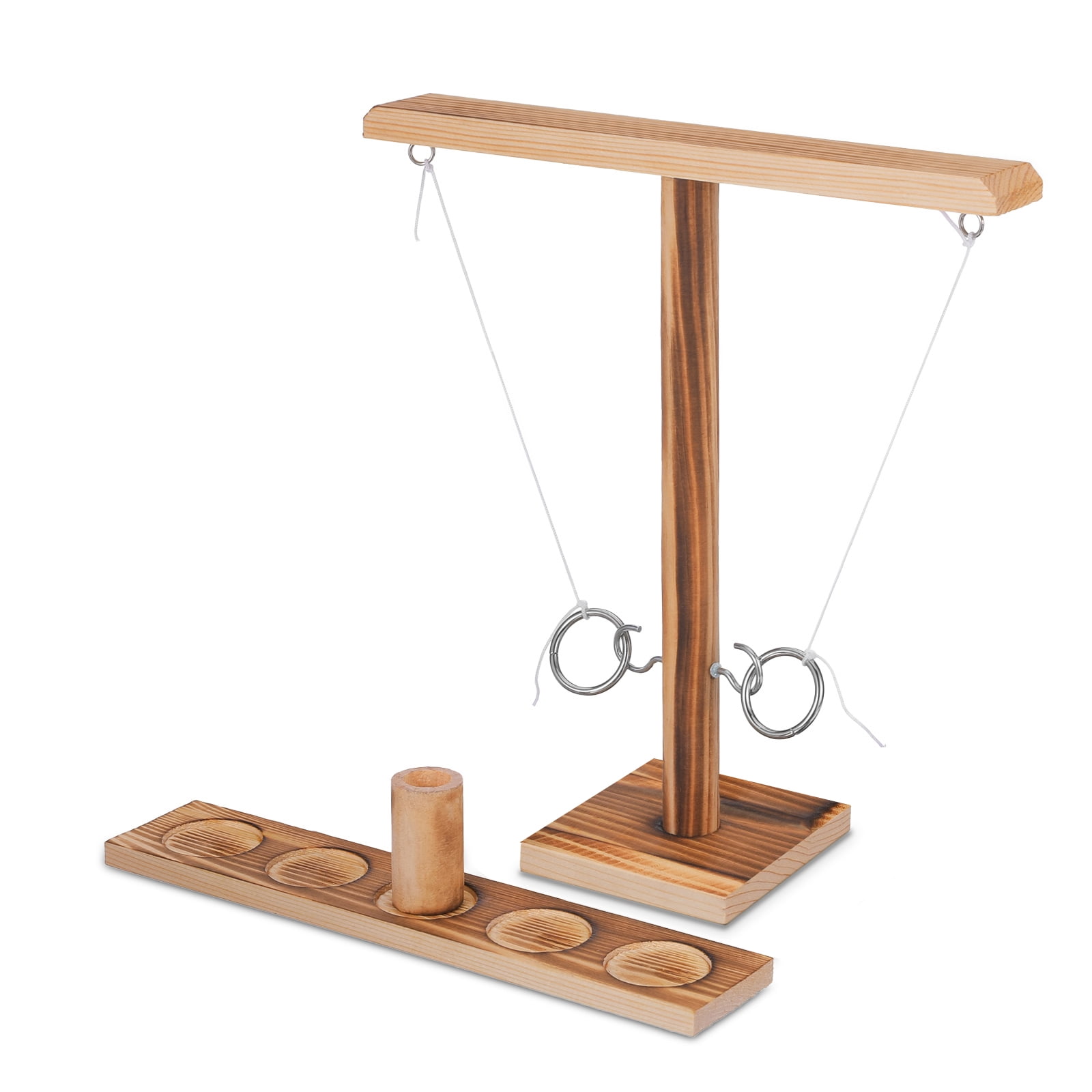 Soapjuice Ring Toss Game, Ring Toss with Shot Ladder, Fun Hook and Ring