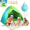 thumbnail image 1 of Soapow Beach Tent, UPF 50+ Easy Pop Up Beach Shade Shelter Beach Tent With Carry Bag for 2-3 Person, Portable Beach Tent Umbrella Baby Canopy Cabana with Carry Bag, Green, 1 of 9