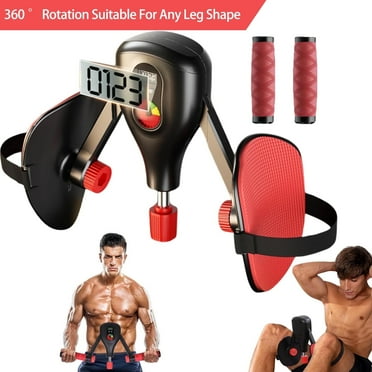 Soapow Thigh Master Thigh Toner Exerciser 0-77LBS Adjustable Strength Resistance Kegel Trainer, Hip Pelvic Floor Muscle Repair Inner Thigh Device, Buttock Arms Legs Workout Equipment, Black