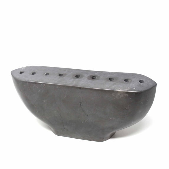 Soapstone Black Menorah Smolart