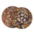 thumbnail image 1 of Soapstone Carved Altar Tile - 2 Pack - 3 Inches (Triquetra), 1 of 4