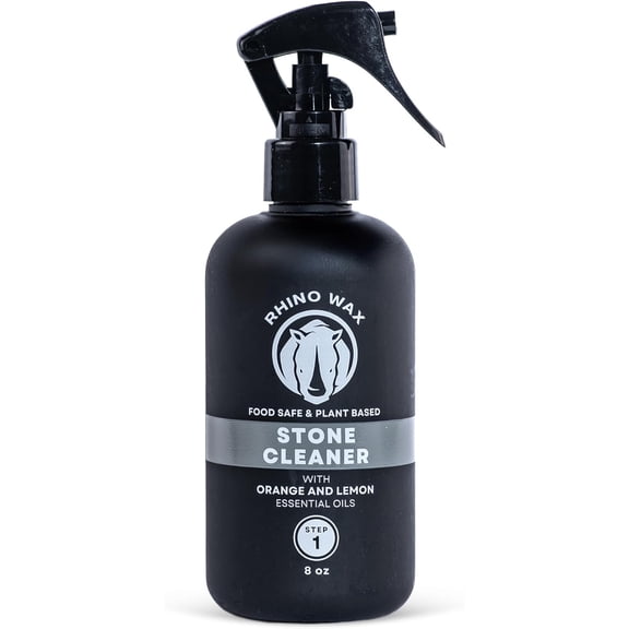 Soapstone Spray Cleaner - Safely Clean Soap Stone, Slate, Granite, Quartz, Marble, Concrete - Food Safe - Natural Ingredients - Fresh Orange & Lemon Scent Eliminates Odors - Made in USA