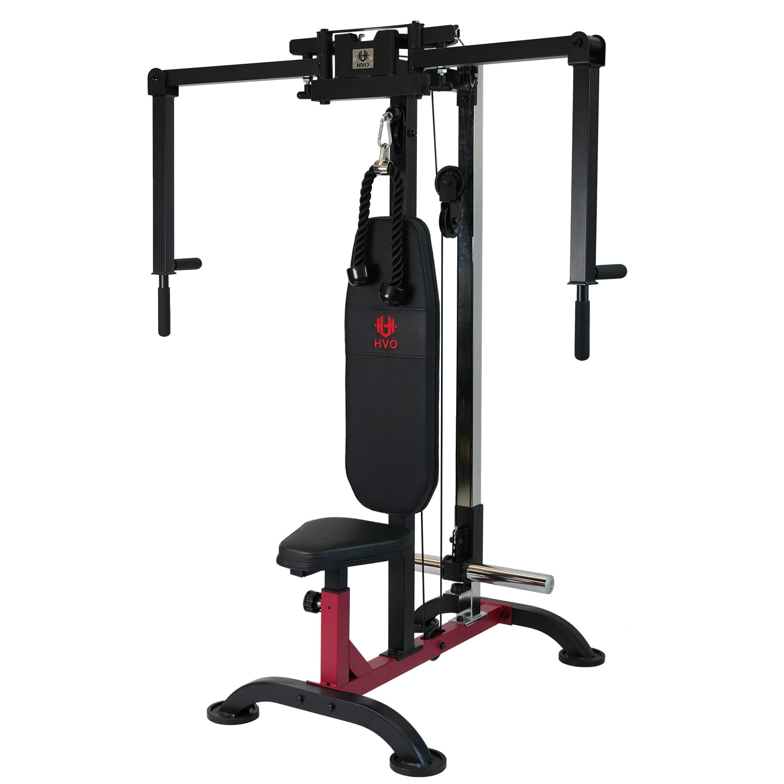 HeeH Pec Deck & Reverse Delt Fly Machine – Adjustable Upper Body Home Gym for Chest, Back, Ab & Shoulder Workout (Red)