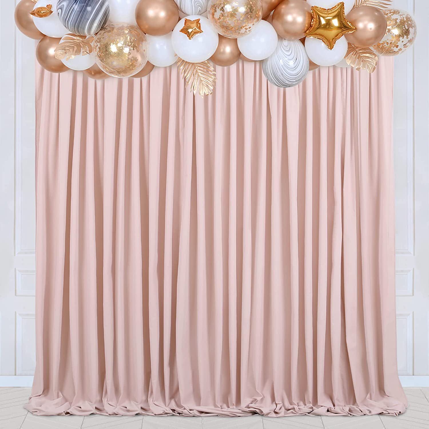 SoarDream Pink Curtains Backdrop 2 Panels 5ft x 8ft Pink Backdrops for Photography