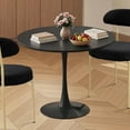 thumbnail image 1 of SoarFlash Black Round Dining Table, 24" Tulip Table 2 People Kitchen Dining Table for Living Room, 1 of 15