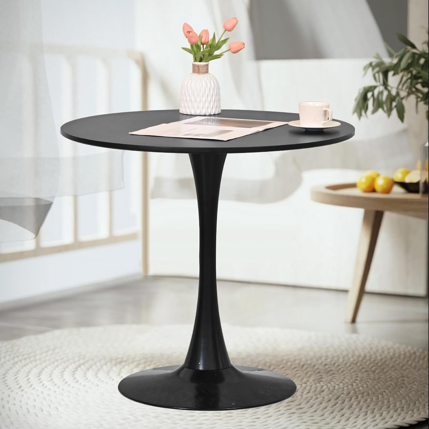 SoarFlash Black Round Dining Table, 31.5" Tulip Table Kitchen Dining — free download