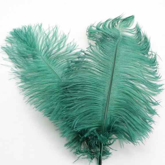 Soarer Pink Feathers for Crafts - 1pcs 12-14inch Craft Feathers Bulk for Wedding Home Party, Dream Catcher Supplies and DIY Crafts(Dark Green)