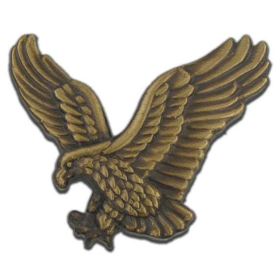 Soaring American Bronze Eagle Jewelry Lapel Pin