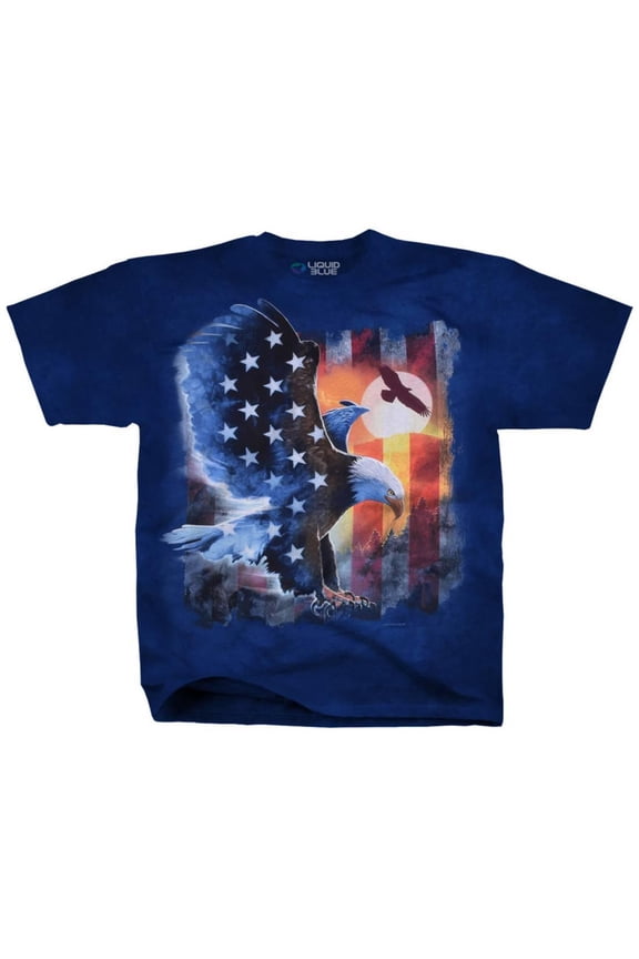 Soaring American Eagle Apparel T-Shirt - Blue