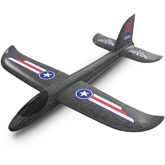 Foam Plane Glider - Durable Lightweight Design with 160 Foot Flight - 14 inch Soaring Commanderâ„¢ - Outdoor Active Play Gift for Kids - Refresh Sports