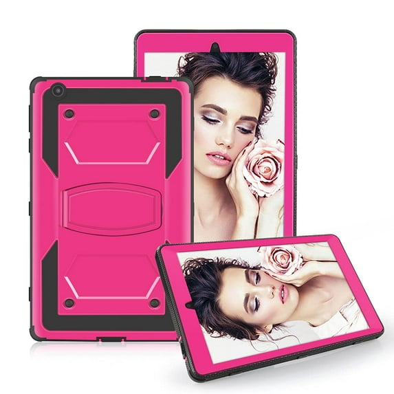 Soatuto for Onn. 8 inch 2nd Gen 2020 Tablet Model 100011885 Case , Heavy Duty Shockproof Kids Friendly Sturdy Armmor Cover Case Built-in Kickstand for Walmart Onn 8 inch Gen 2 Model 100011885 - Pink