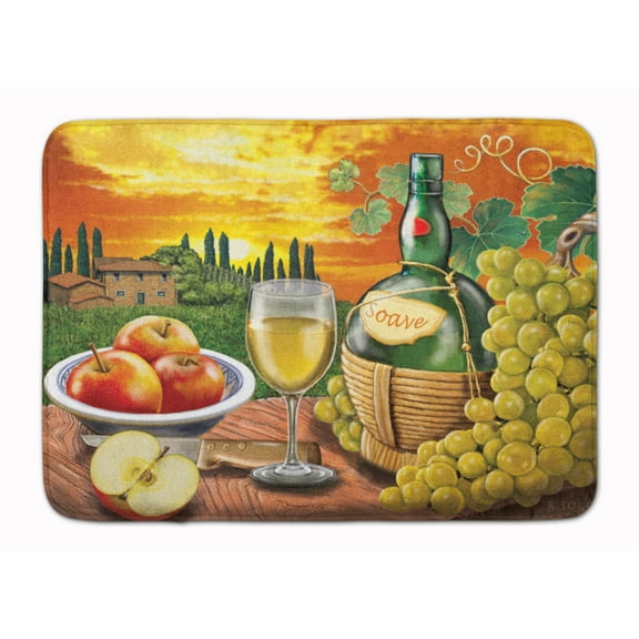 Soave, Apple, Wine and Cheese Machine Washable Memory Foam Mat