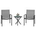 Sobaniilo 3Piece Patio Bistro Set, Outdoor Small Furniture Set