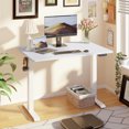 thumbnail image 1 of Sobaniilo 48'' x 24'' Electric Height Adjustable Standing Desk, Home Office Sit Stand Desk Stand Up Computer Workstation, White, 1 of 7