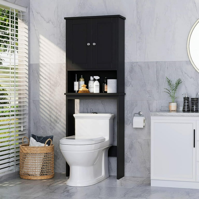 Over The Toilet Storage Cabinet – Wood Bathroom Shelf Above Toilet With Double Doors Bathroom Storage Cabinet Organizer Black C9675bd4 5da7 472b 9744 Ef8998da47a6.2d90b89462c3c25ff6746812f7af3a6c
