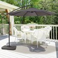 thumbnail image 1 of Sobaniilo Patio Offset Umbrella, Hanging Market Outdoor Umbrella, Patio Sun Shade with Easy Tilt Adjustment, Dark Grey, 1 of 7