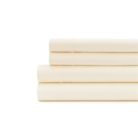 Sobel Westex 300 Thread Count 100-Percent Cotton Sateen Sheet Set Ivory - Twin