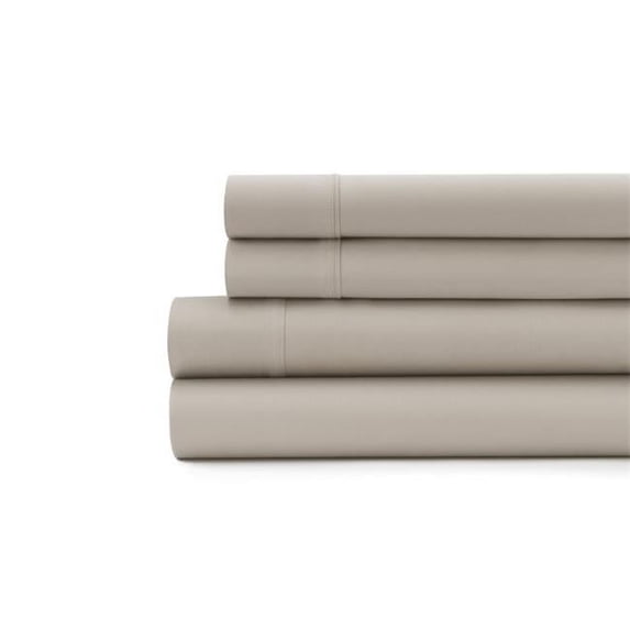 Sobel Westex 300 Thread Count 100-Percent Cotton Sateen Sheet Set Taupe - King