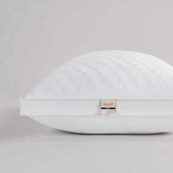 Sobel Westex Hotel Sobella Soft Side Sleeper Pillow | Luxury Hotel & Resort Quality, 300TC 100% Cotton | Down-Like Fill, Gentle Support, Plush, Queen (1 Pack)
