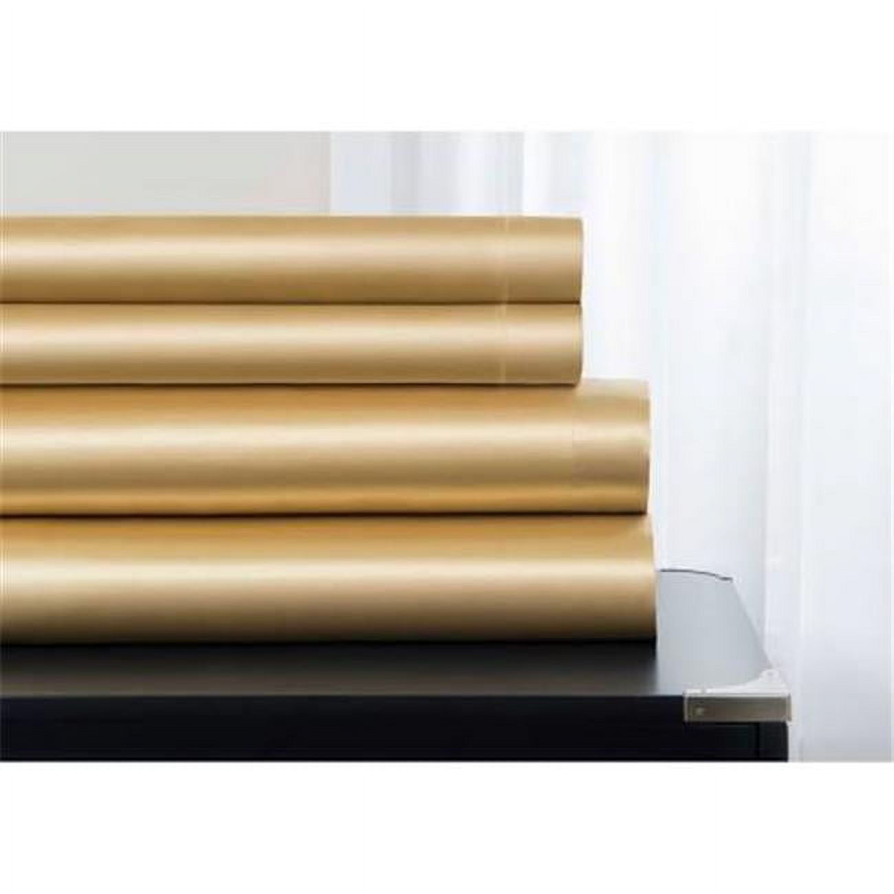 Sobel Westex Majestic Elegance Satin Sheet Set Gold Cal King