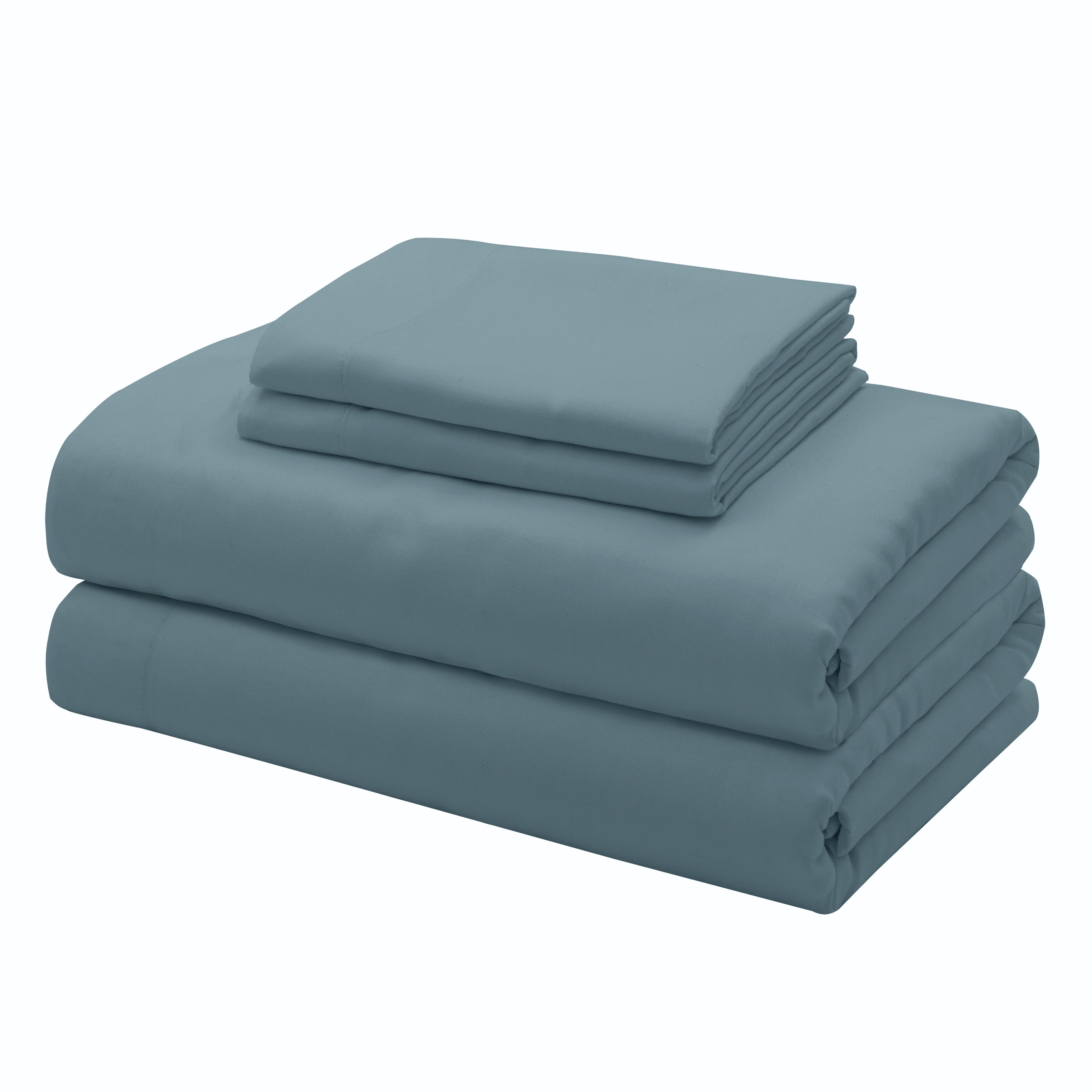 Sobel Westex Soft and Cozy Easy Care Deluxe Microfiber Sheet Set Blue