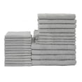 thumbnail image 1 of Sobel at Home 24 Piece Cotton Bath Towel Set, Graphite Gray, 1 of 3
