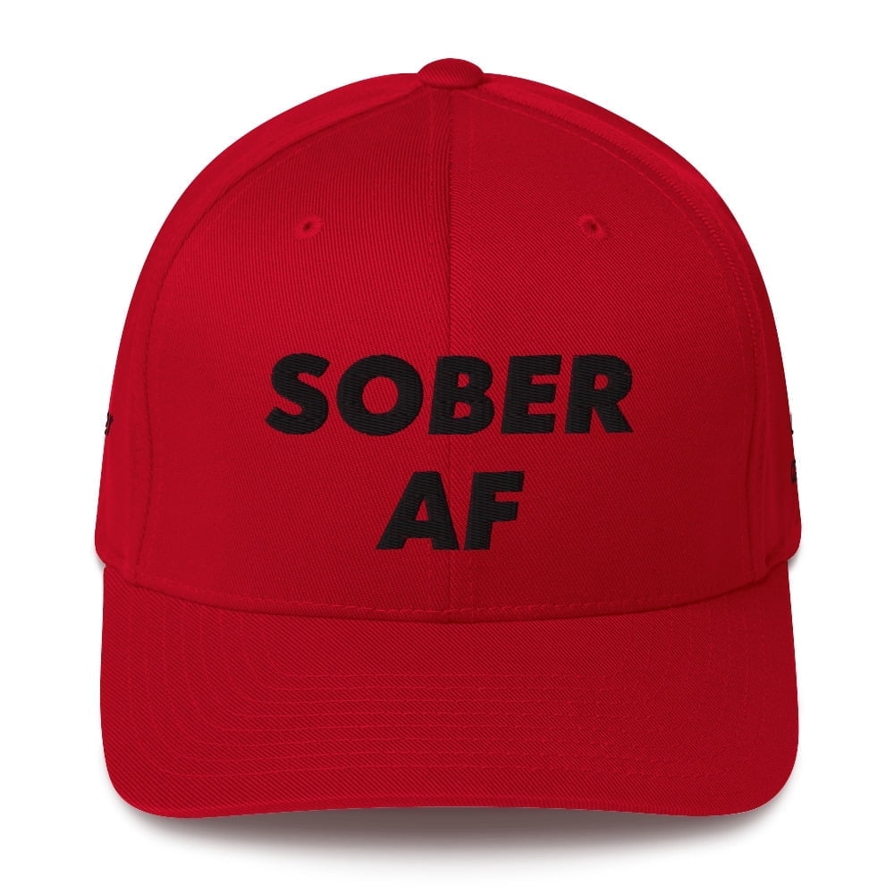 Sober AF Black font 4-sided print AA slogans sayings One Day at a Time ...