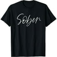 thumbnail image 1 of Sober Addiction Recovery Word Art Graphic Design T-Shirt, 1 of 4