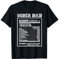 thumbnail image 1 of Sober Dad Recovery Nutritional Value Addiction Recovery T-Shirt, 1 of 5