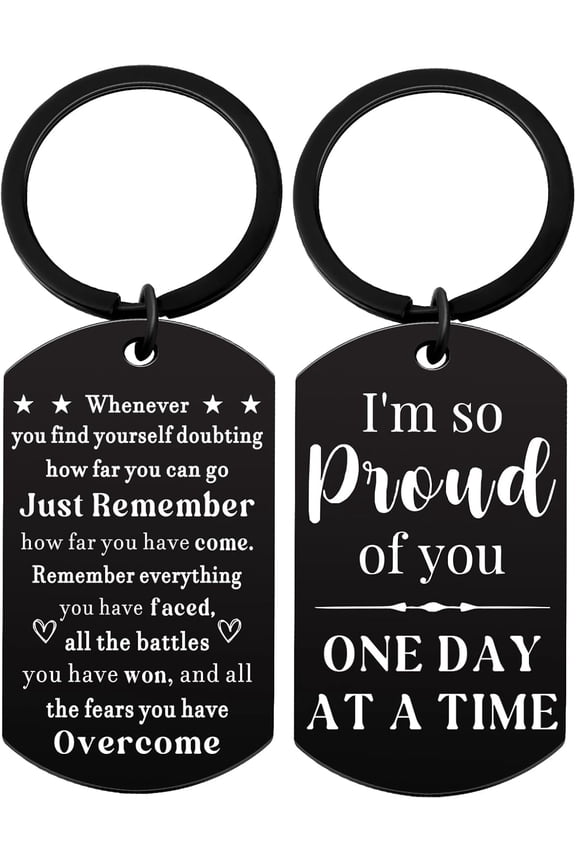 Sober Gifts Keychain Na Recovery Sobriety Gifts For Men Women Proud Of You Gifts Recovery I'm So Proud Of You