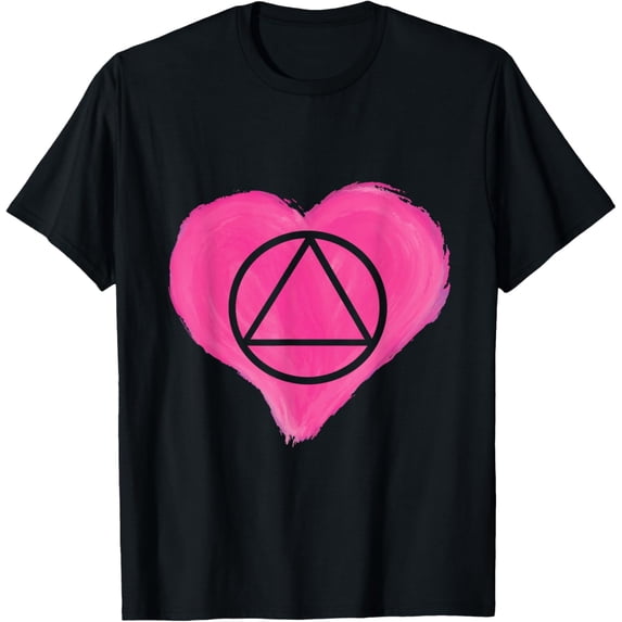 Sober Heart Alcoholic Abstinence 12 Step Recovery Sobriety T-Shirt mens t shirt,black,women,funny,misfits,men,journey