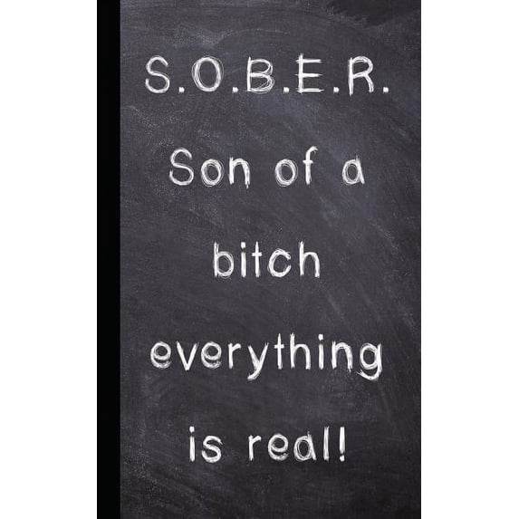 Sober! Son of a Bitch Everything Is Real!: Dot Grid Recovery Journal - A Journaling Notebook for Recovery, Self Help and Positivity