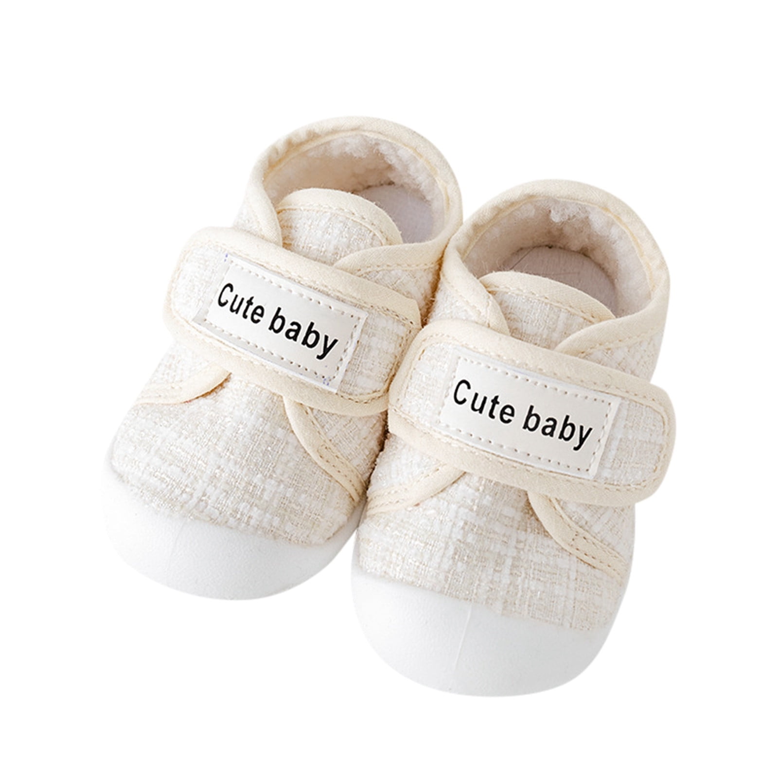 Sobgg25 Baby Shoes Boys Girls First Walking Shoes Non Slip Soft Sole Sneakers Toddler Sock Shoes Size 2-3 Years