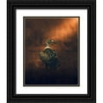 thumbnail image 1 of Sobhi, Ahmed 12x14 Black Ornate Wood Framed with Double Matting Museum Art Print Titled - Stay Tuned, 1 of 4